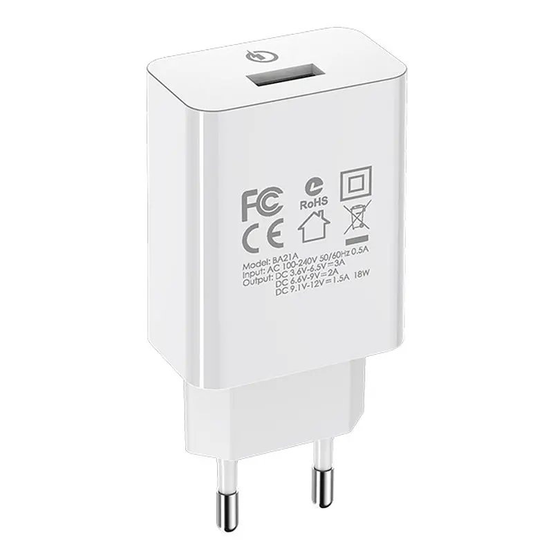 МЗП Borofone BA21A Long journey QC3.0 3A (1USB-A) Білий - фото 4