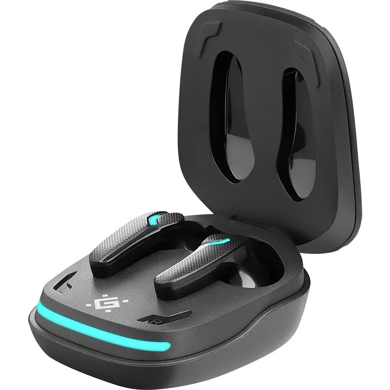 Гарнітура TWS ігрова Defender CyberDots 285 Bluetooth чорна (63285) - фото 7