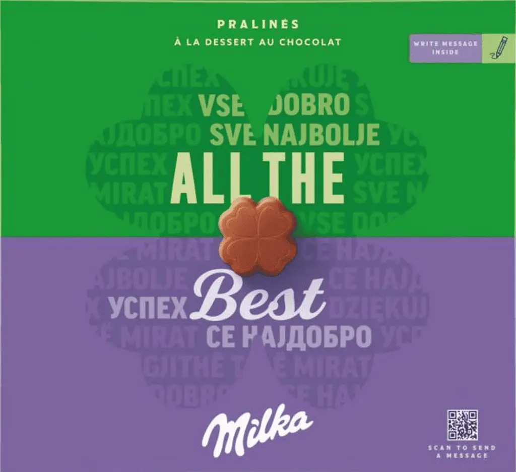 Шоколадні цукерки Milka All the Best Milk Chocolate 110г