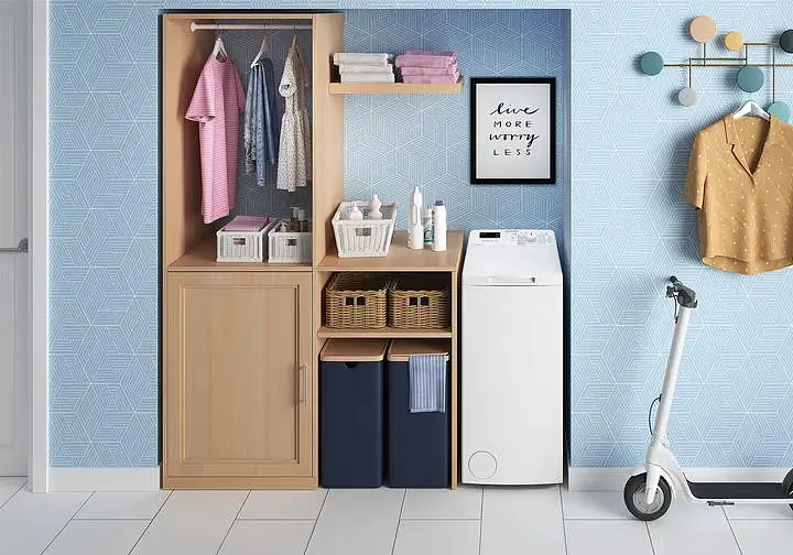 Indesit Пральна машина вертикальна, 5кг, 1000, C, 60см, дисплей, білий - фото 2