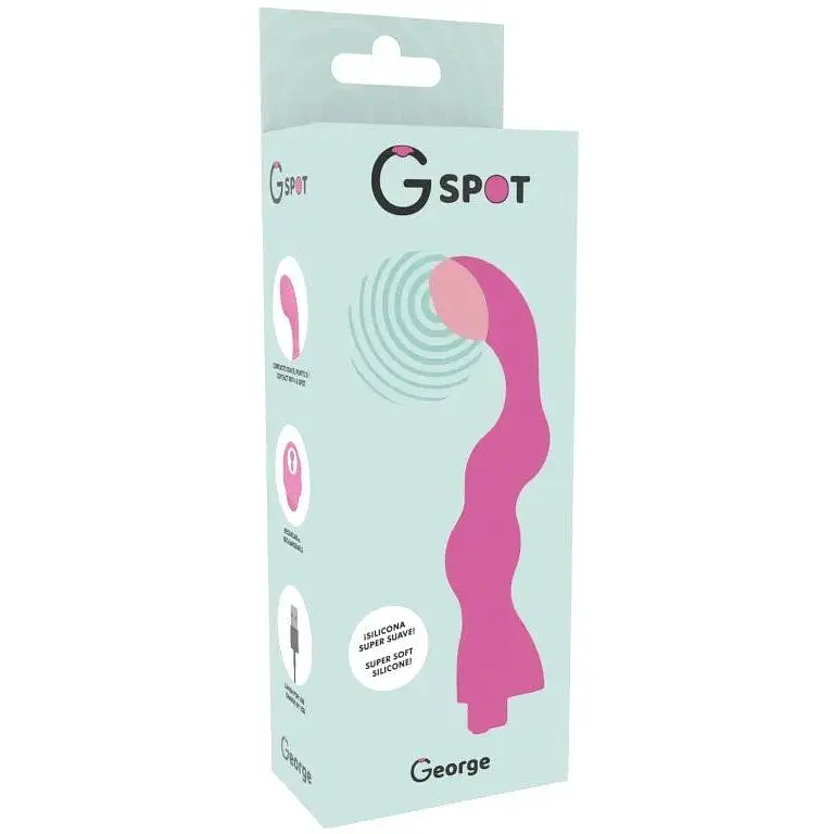 Вибратор для зоны G George G-Spot розовый - фото 7