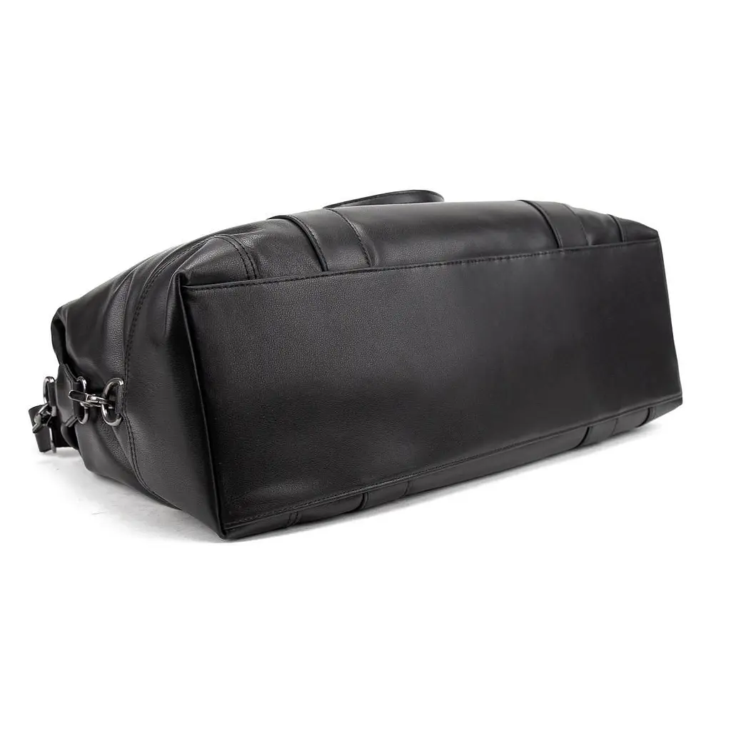 Дорожня шкіряна сумка TIDING BAG A25F-5218A чорна - фото 5