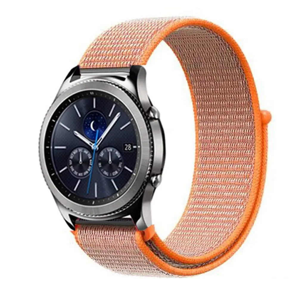 Ремінець BeWatch нейлоновий липучка для Samsung Galaxy Watch 42 мм Помаранчевий (1011307) - фото 2