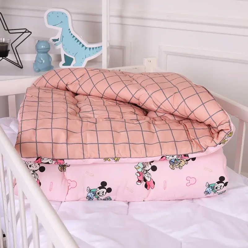 Набір дитячий MirSon зима Kids Time 20-0042 Pink Mikey Mouse 110x140 см EcoSilk: ковдра з подушкою (2200009666186) - фото 3