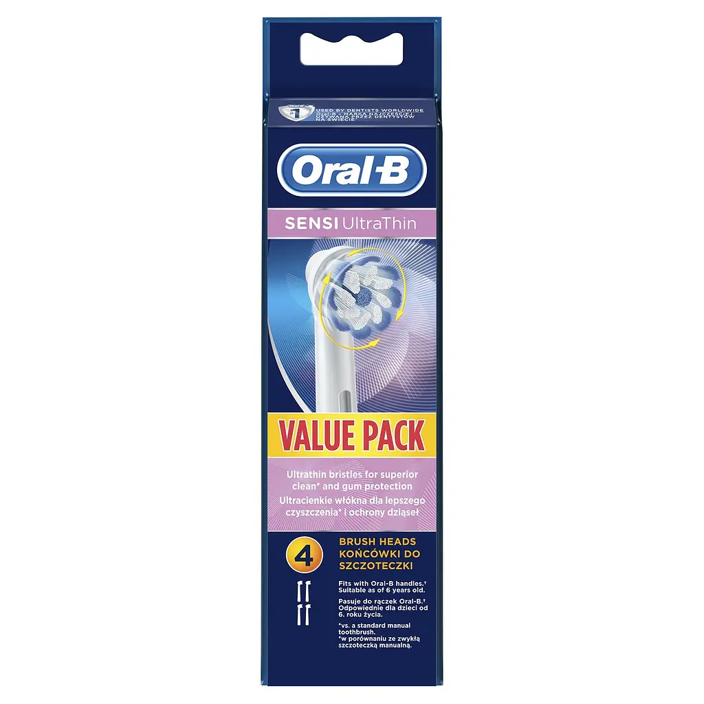 Насадки для электрической зубной щетки Oral-B Sensi Ultrathin 4 шт. - фото 2