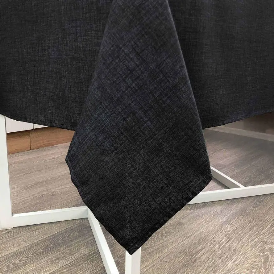 Скатерть Прованс Black Milan 180х136 см черная (23561) - фото 2