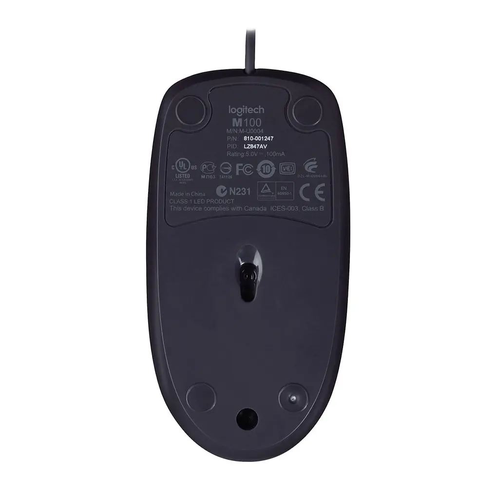 Мышь Logitech B100 USB Black (910-003357) - фото 3