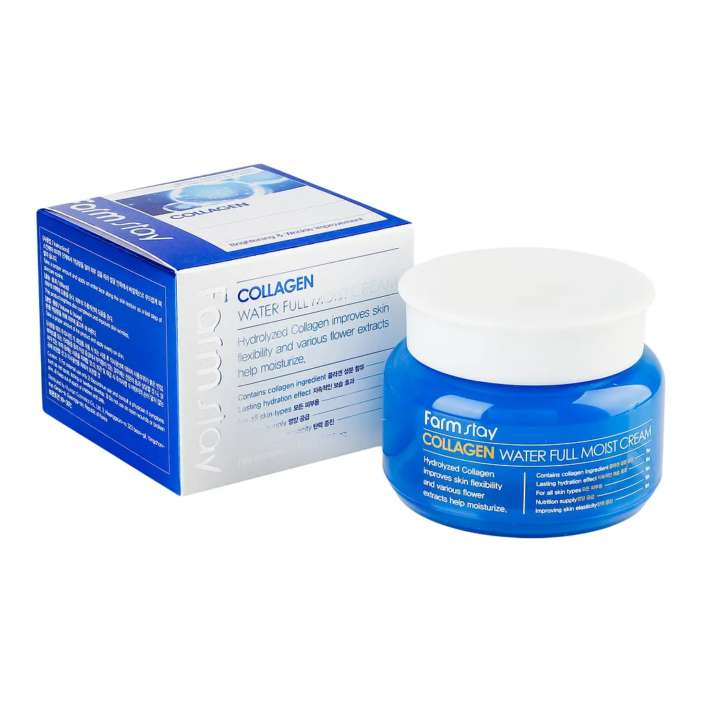 Зволожуючий крем FarmStay Collagen Water Full Moist Cream, з колагеном, 100 г - фото 2