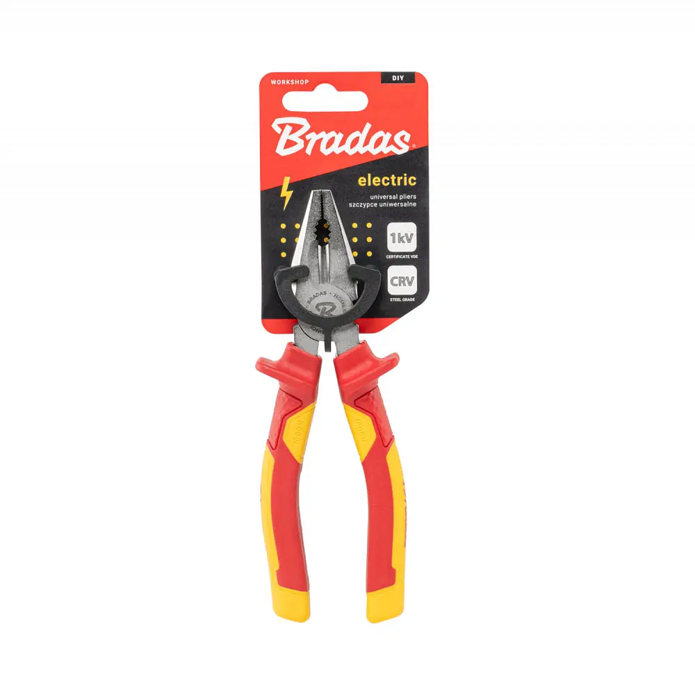 Універсальні плоскогубці Bradas ELECTRIC, 165 мм, 1кВ VDE (DIY-PL1010/6) - фото 3