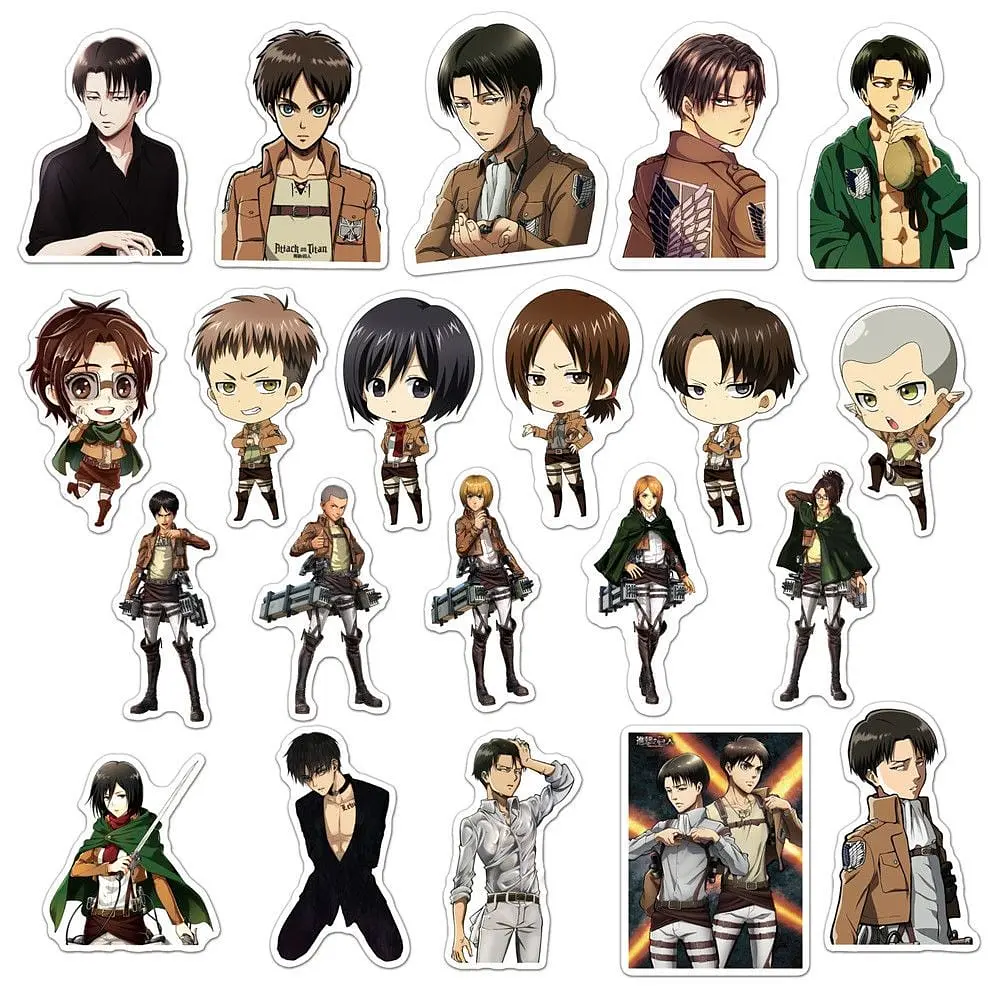 Стикерпак GeekLand Attack on Titan 50 штук - фото 2