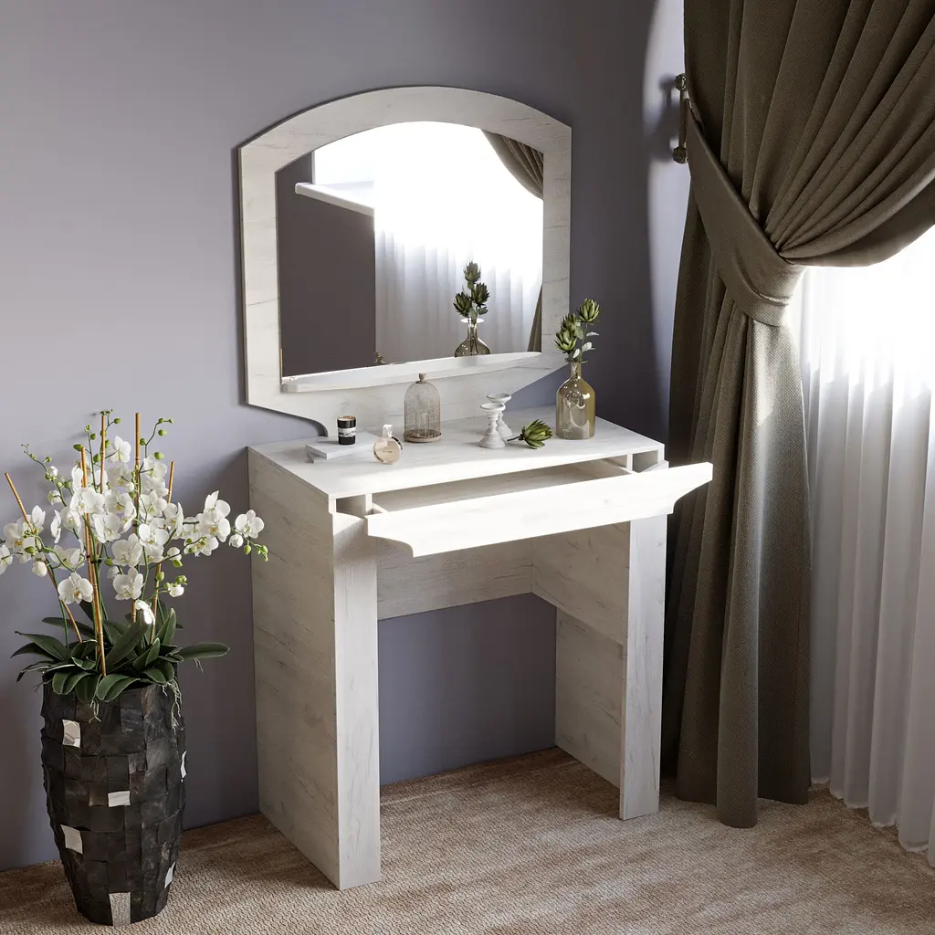 Туалетний столик Еверест Ліберті дуб крафт білий (EVR-2254) - фото 5