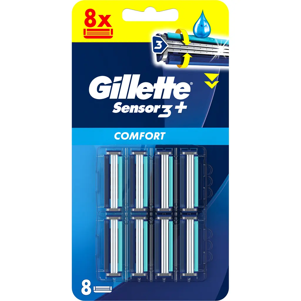 Змінні касети Gillette Sensor 3+ Comfort 8 шт. (8700216873727) - фото 2
