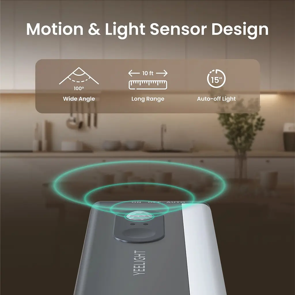 Акумуляторний нічник – світильник із датчиком руху Yeelight Ultra-Thin Cabinet Light 50 cm YLYYD-0015 - фото 5