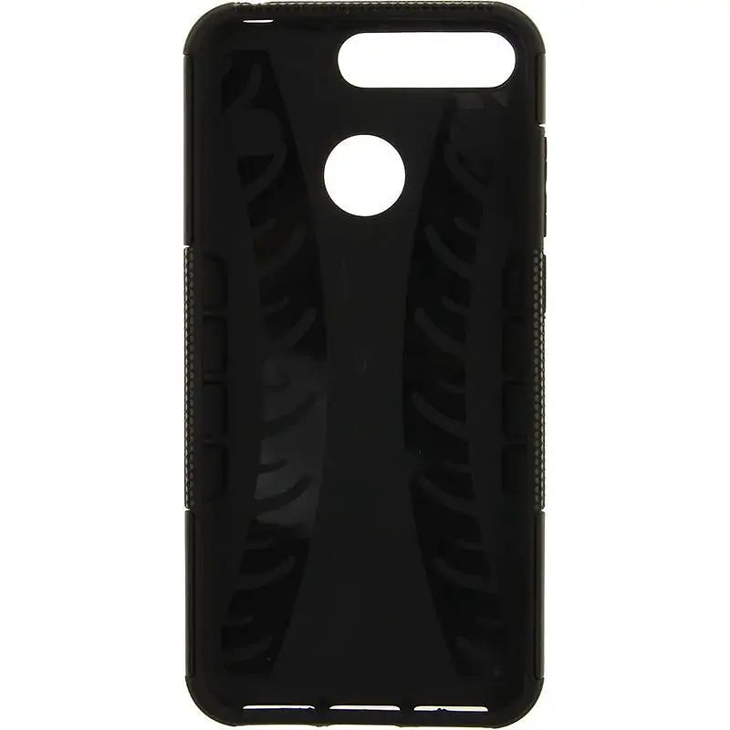 Чехол-накладка Toto Dazzle Kickstand 2 in 1 Case HuAwei Y6 2018 Black - фото 3