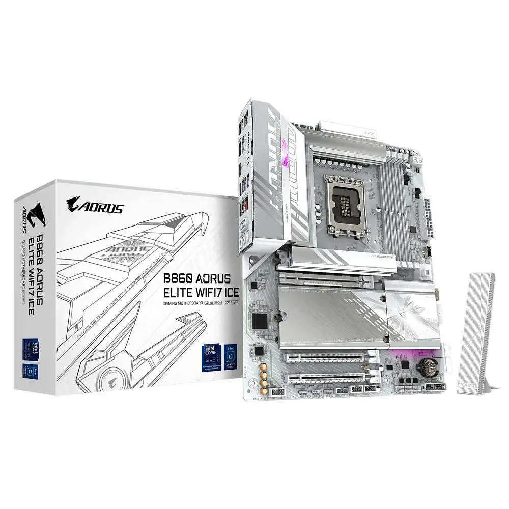 Материнская плата Gigabyte B860 AORUS ELITE WIFI7 ICE - фото 5