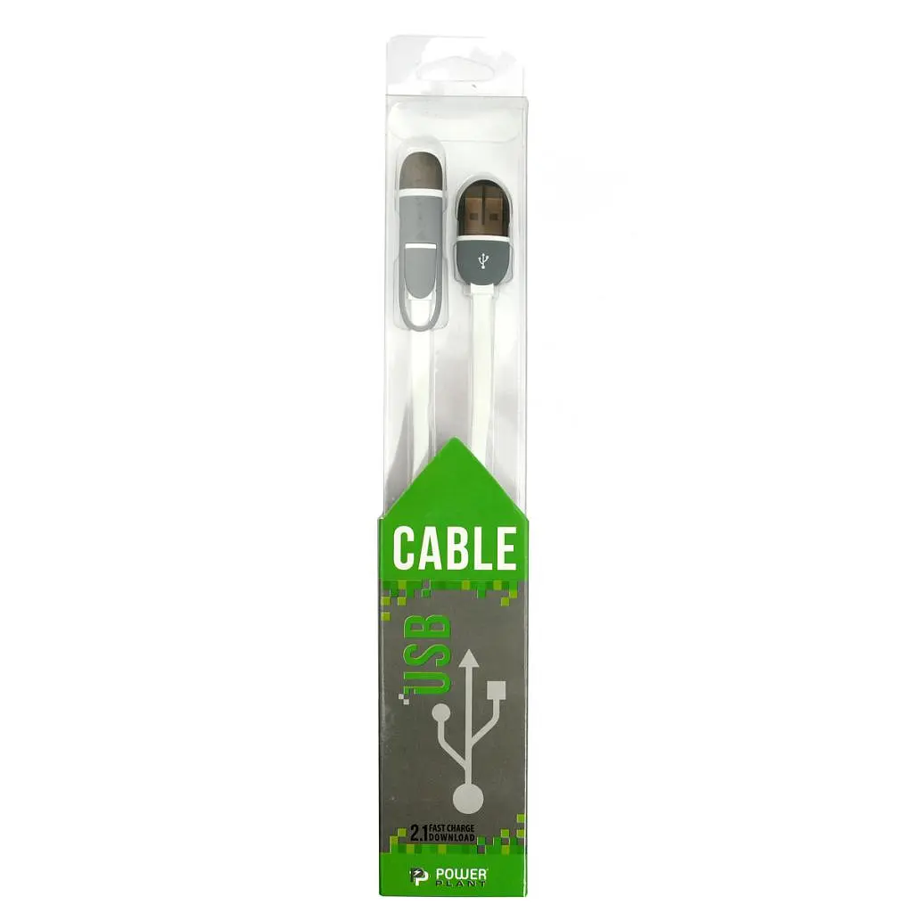 Дата кабель USB 2.0 AM to Lightning + Micro 5P 1.0m PowerPlant (KD00AS1292) - фото 2