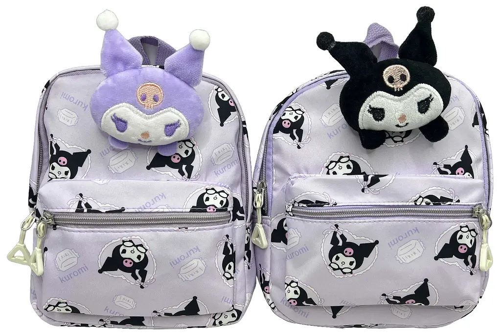 Рюкзак дитячий із тканини Зайчик Kuromi об’ємний, 22x19x11 см, 1989 (В асортименті) - фото 2