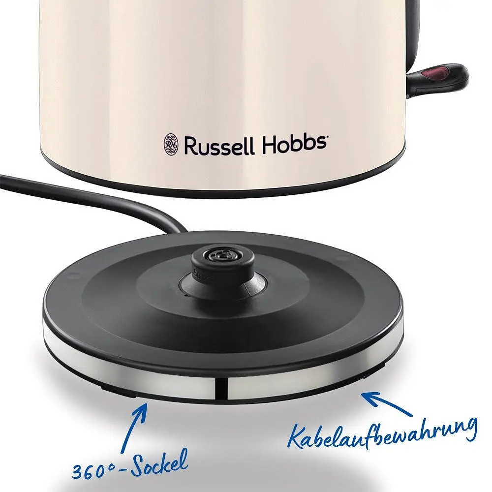 Russell Hobbs Електрочайник, 1.7 л, метал, жасмін - фото 4