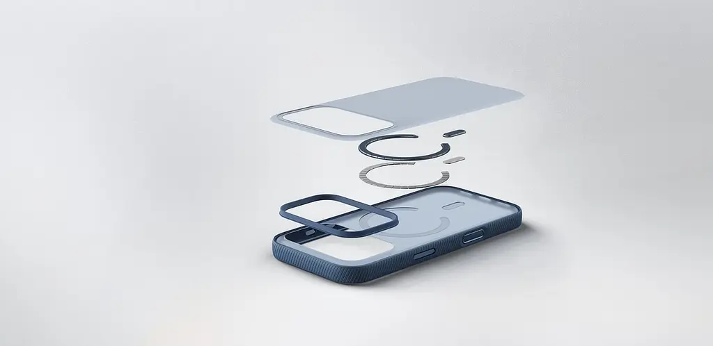 Чехол Belkin для iPhone 17 Pro, Magnetic Protective Grip, Navy teh0019350 - фото 2
