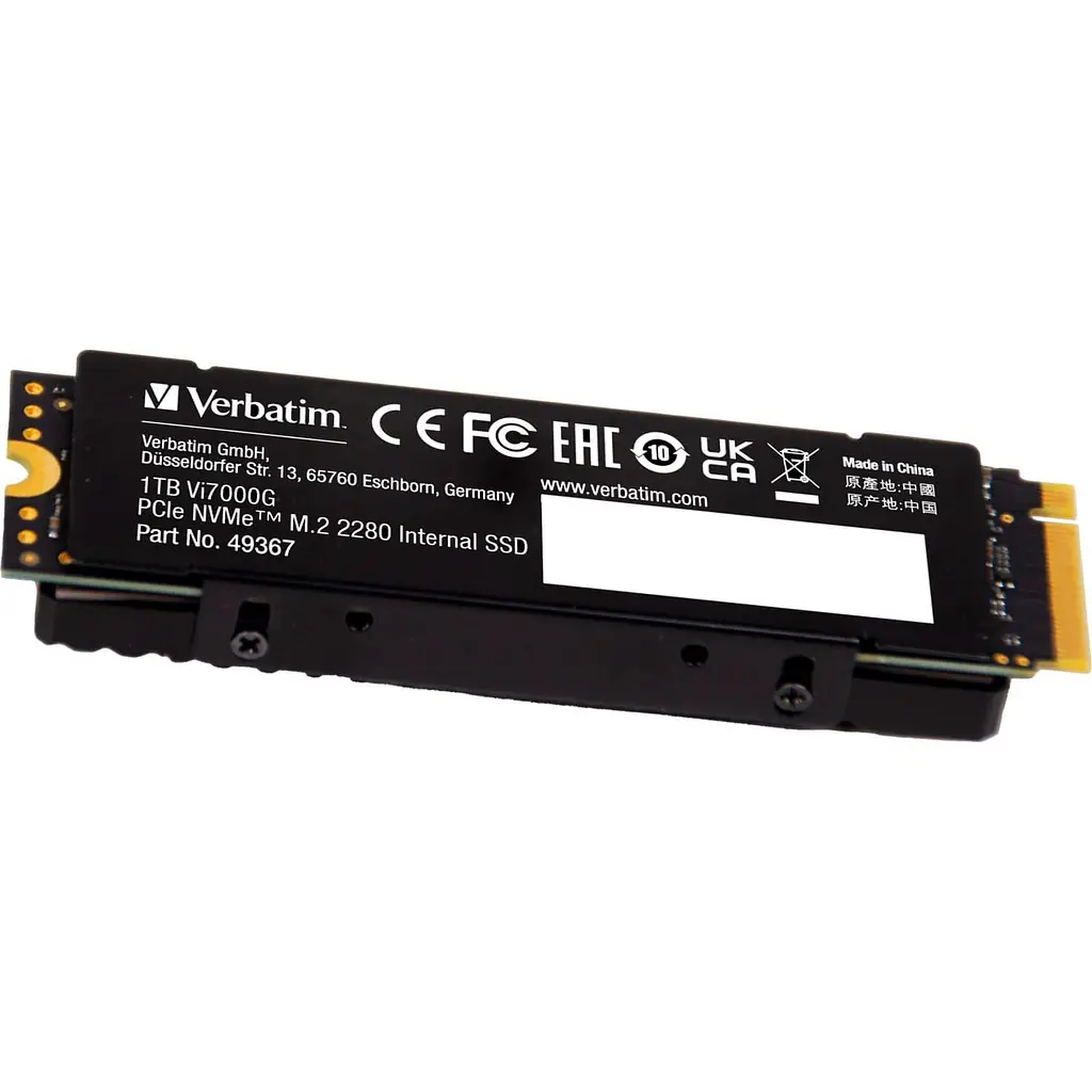 Накопичувач SSD Verbatim m.2 NVMe 1TB SSD-Vi7000G PCIe 4.0 (49367) - фото 5