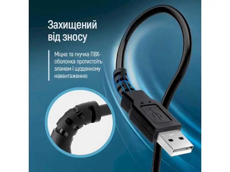 Кабель ColorWay USB2.0 AM/AF 1.8м Black (CW-CBUF076-BK) - фото 7