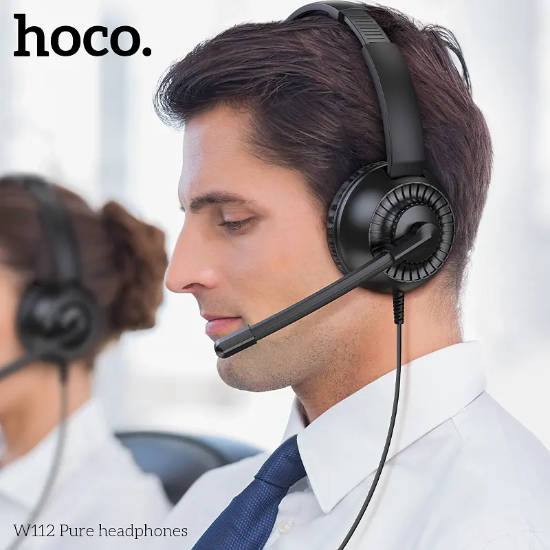 Навушники ігрові HOCO W112 Pure headphones Black - фото 6