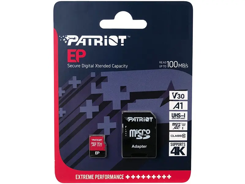 Карта пам'яті Patriot EP UHS-I U3 Class 10 A1 + SD-adapter 1 TB (PEF1TBEP31MCX) - фото 3