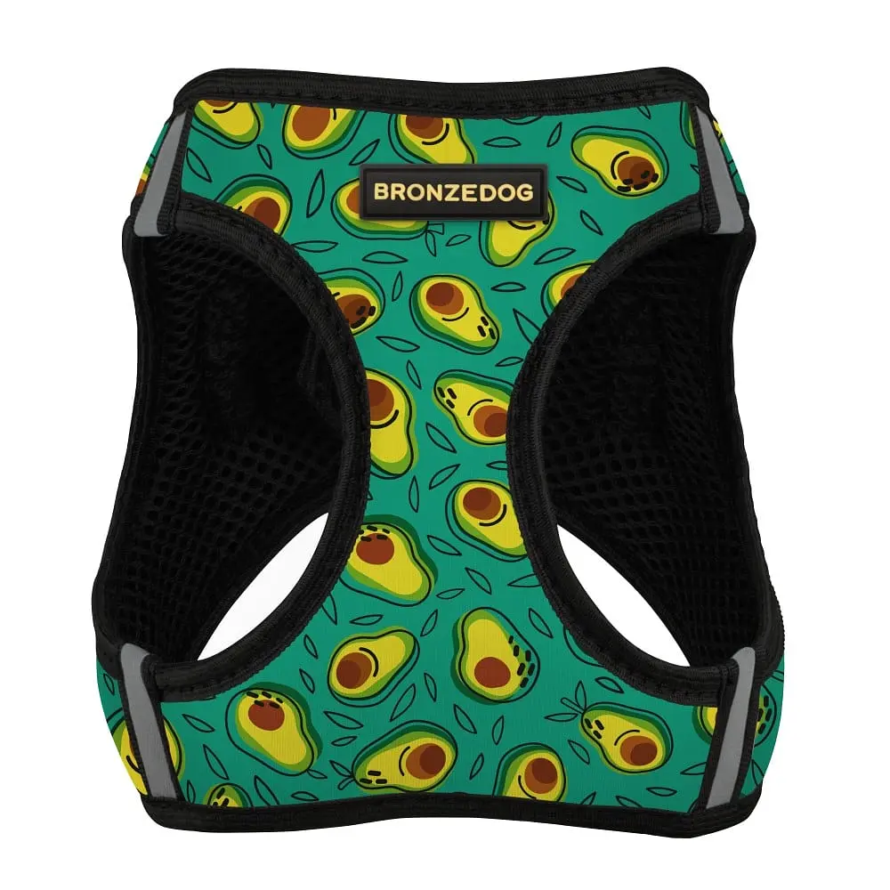 Шлея для собак Bronzedog Sport Vest Авокадо L 26х20х3 см зеленая - фото 2
