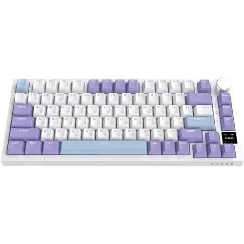 Клавіатура бездротова AK820 Pro, Violet/Purple, Bluetooth / USB 2.4GHz / Type-C, механічна (пе Ajazz teh0028308 - фото 4