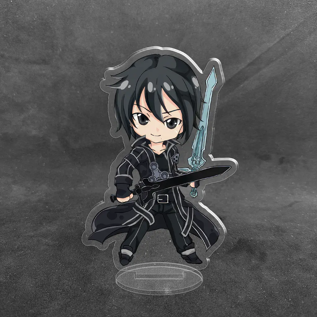 Акрилова колекційна фігурка Аніме: Чібі Chibi Sword Art Online, Майстри Меча Онлайн SAO Кіріто 10 см - фото 2