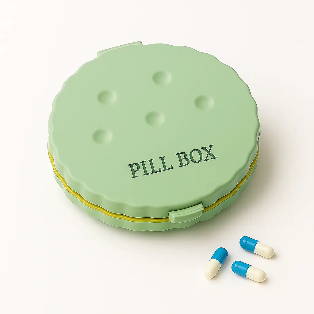 Органайзер для таблеток MEMOSAN Cookie Shaped Pill Box зелений