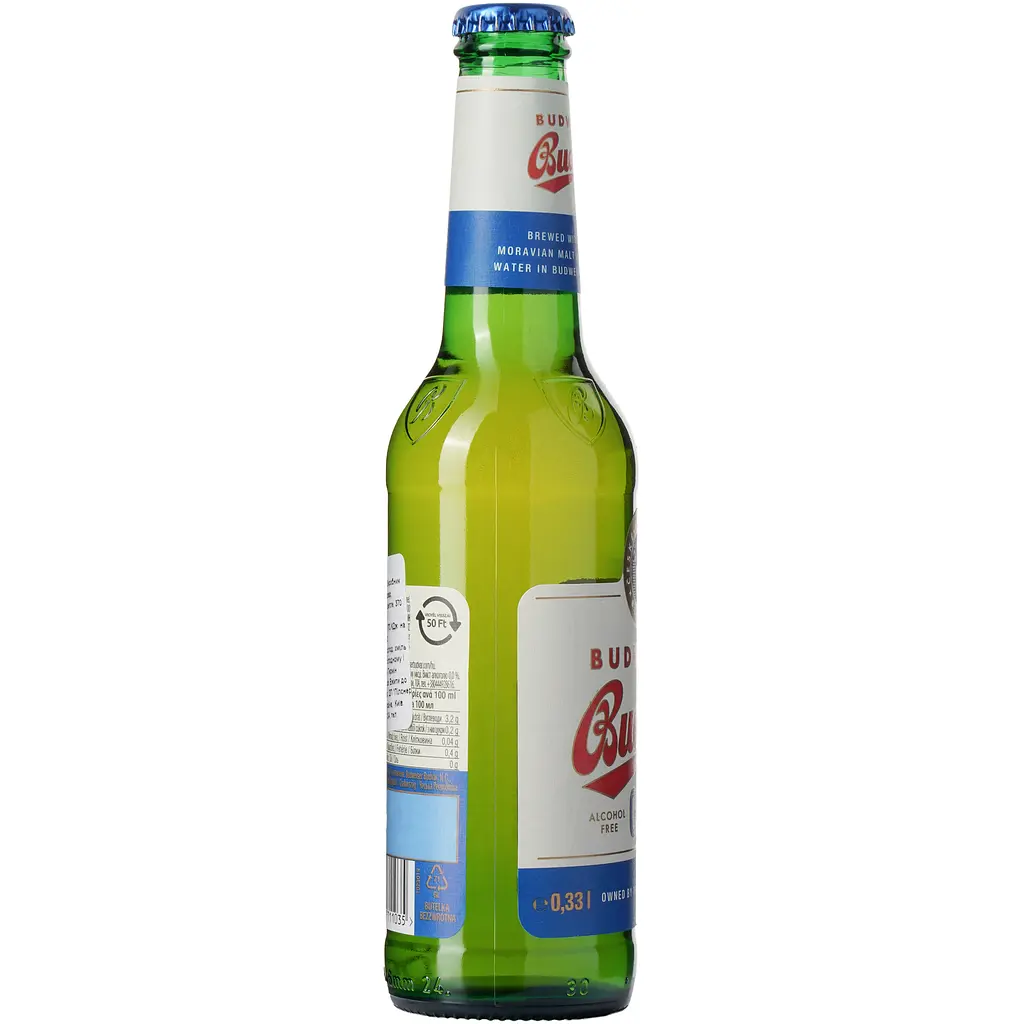 Пиво безалкогольне Budweiser Budvar світле, 0.5%, 0.33 л - фото 4