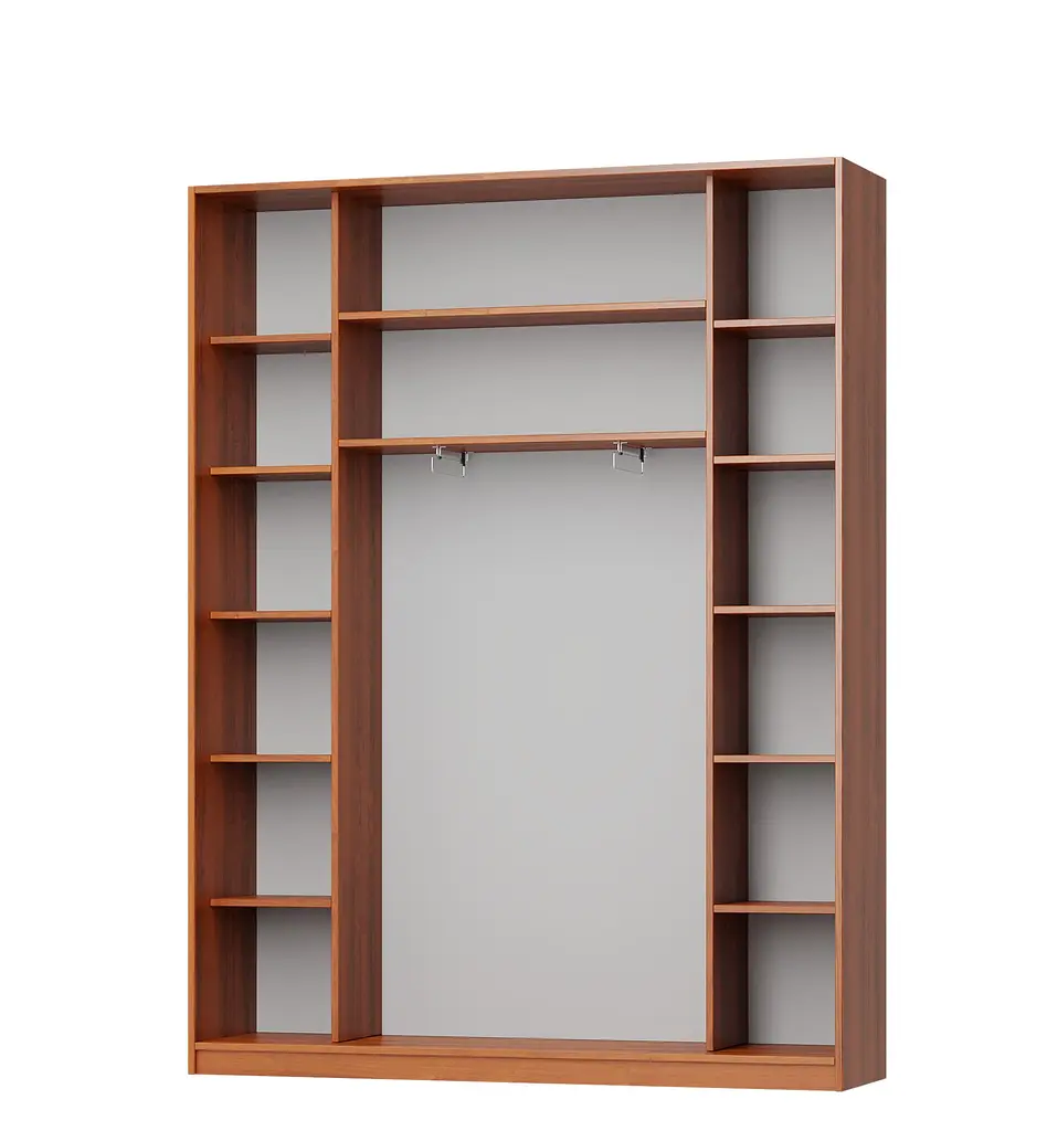 Шкаф-купе трехдверный MebelStar Комбо AL 2ДСП/Зеркало 190x45x240 см Аляска серый (MBS-1698) - фото 2