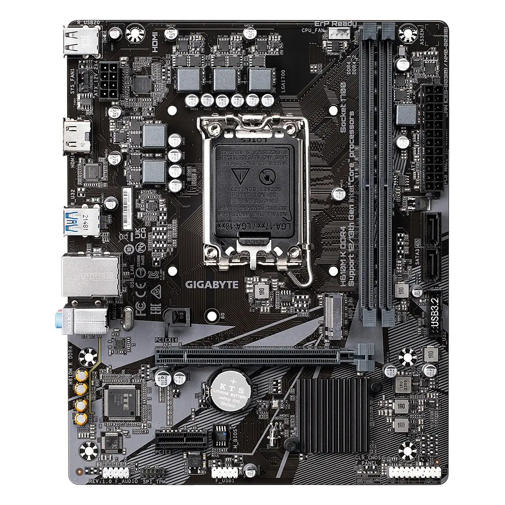 Материнская плата Gigabyte H610M K DDR4 Socket 1700 - фото 2