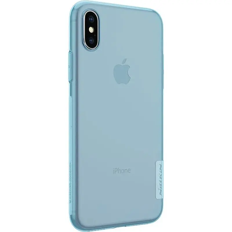 Чохол-накладка Nillkin TPU Nature Case Apple iPhone X Blue - фото 5