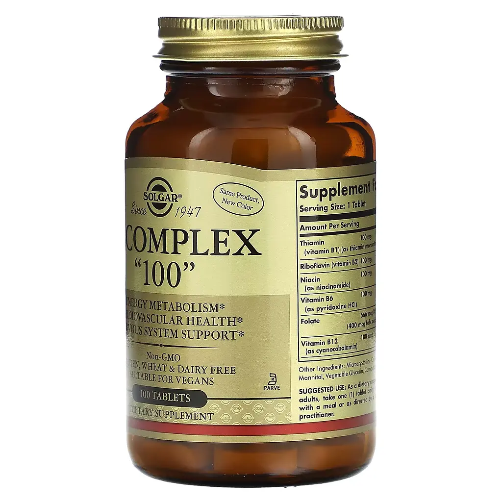Витамины Solgar B-Complex 100, 100 таблеток - фото 2