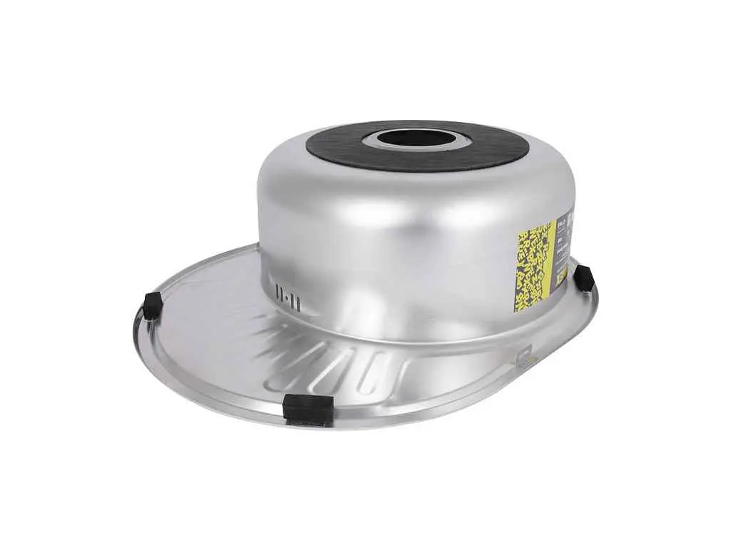 Мийка врізна Brinex 570х450х180мм 1 5745, Micro Decor 0,8мм BRIN5745MDEC08 - фото 5