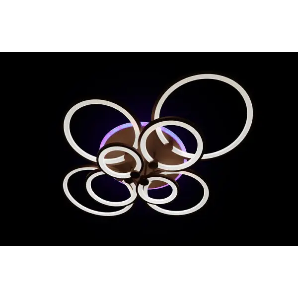 Люстра світлодіодна led з пультом кільця Linisoln 1811/8CF LED 3 COLOR Dimmer - фото 2