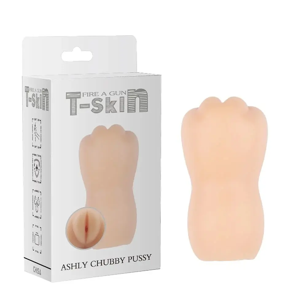 Мастурбатор-вагіна Chisa T-Skin Fire Gun Ashly Chubby Pussy, 12.5х7 см - фото 3