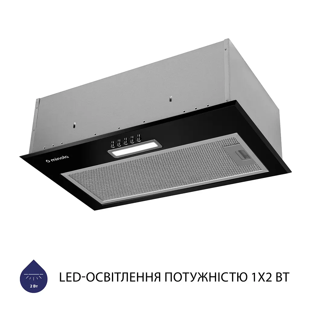 Витяжка повновбудована MINOLA HBI 5614 BL 1000 LED - фото 3