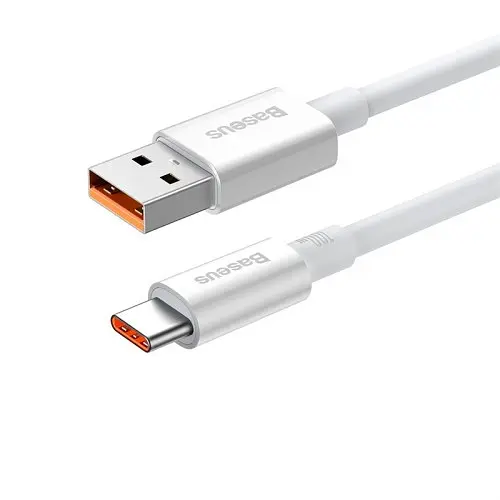 USB кабель Baseus Superior Series Fast Charging Cable USB to Type-C 100W 1.5m білий P10320102214-02 - фото 3