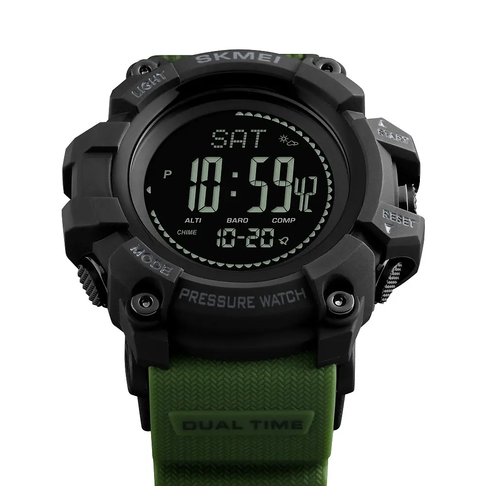 Наручний годинник чоловічий Skmei 1358 Army Green, 1358AG (12275) - фото 3