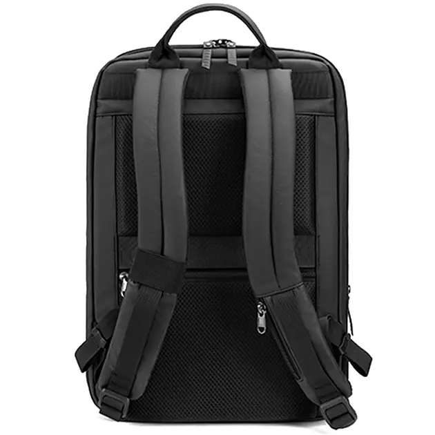 Рюкзак міський офісний розширюваний Tigernu T-B9152 12-19л для ноутбука 15.6" Black (17043) - фото 3