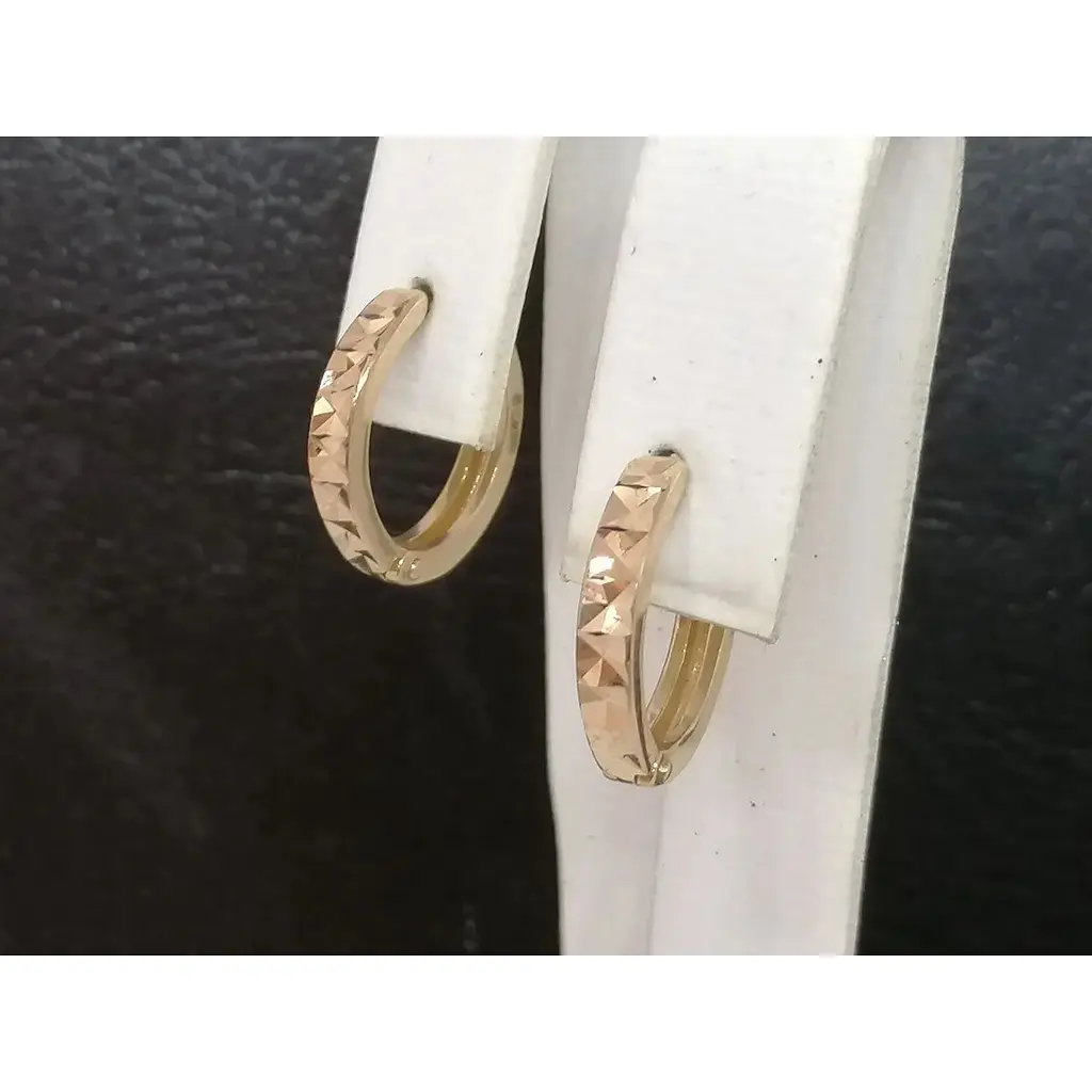 Золотые серьги Империя золота с алмазной гранью. СБ645(А)И - фото 3