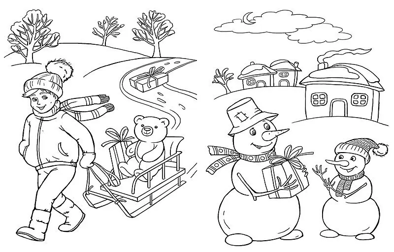 Книга Велика книга розмальовок. Зимові свята С1736015У - фото 2