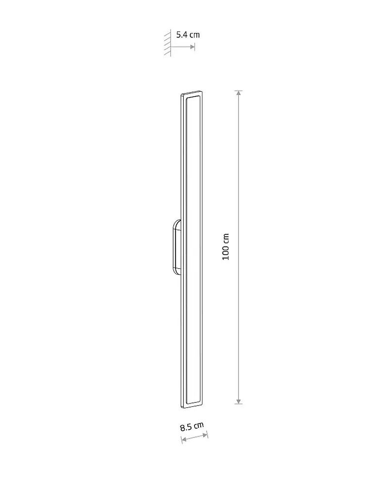 Світильник вуличний настінний Nowodvorski 11553 Isla LED 1x22W 3000K 1200Lm IP54 чорний - фото 7