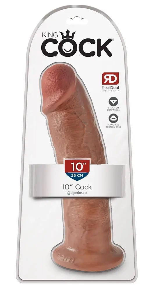 Фаломіметатор King Cock Pipedream 10 Tan, 25 см (коричневий) - фото 3