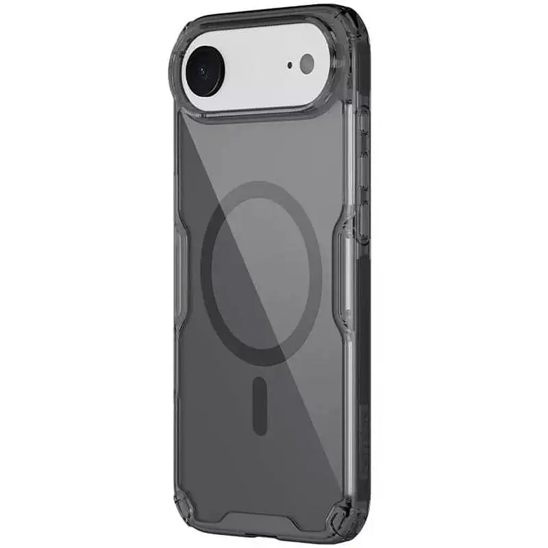 TPU чохол Nillkin Nature Pro Magnetic для Apple iPhone 17 Air (6.5) Чорний (прозорий) - фото 3
