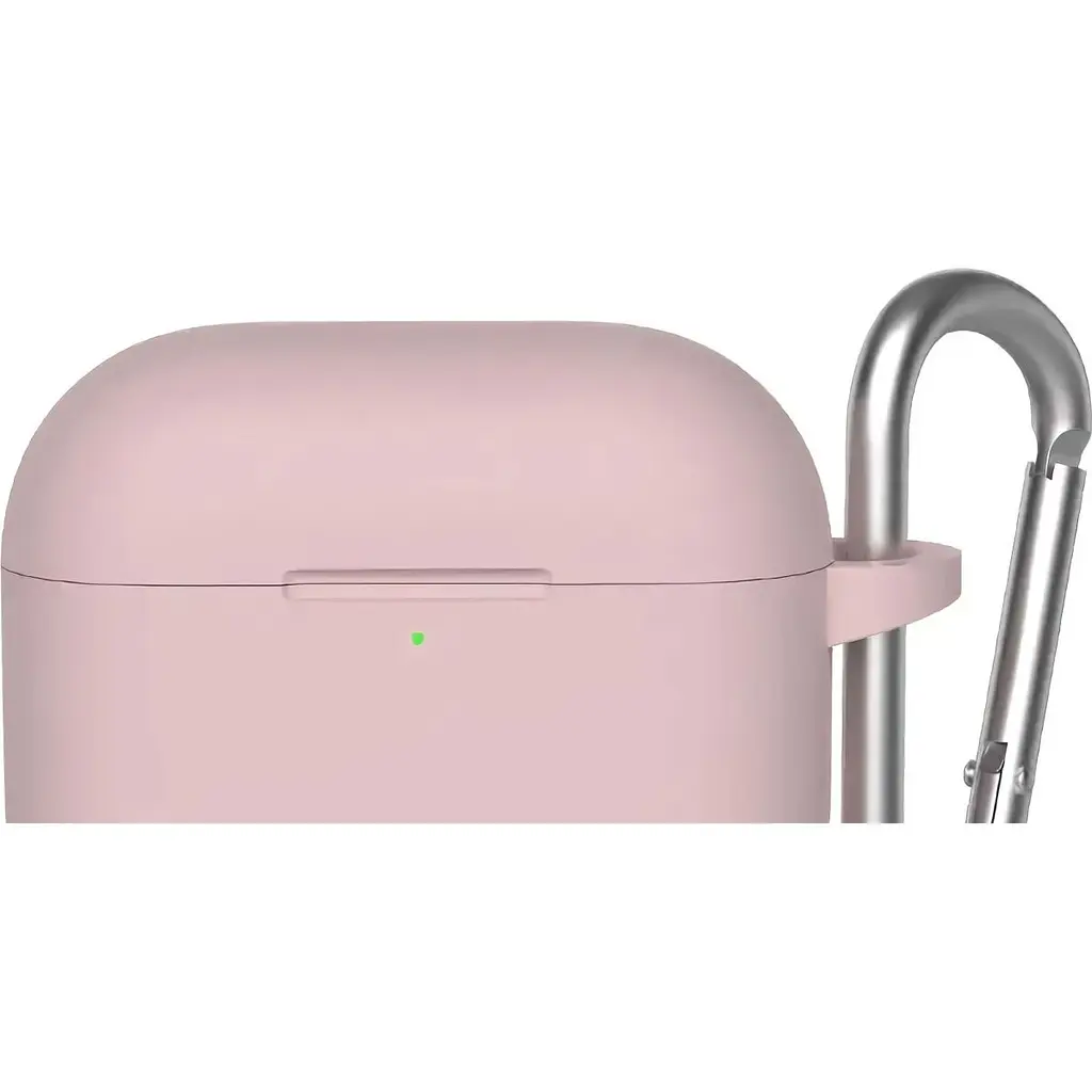 Чохол Blueo Liquid Silicone Case+Carbine для AirPods 4 Pink (B44-A4PNK) [120745] - фото 3