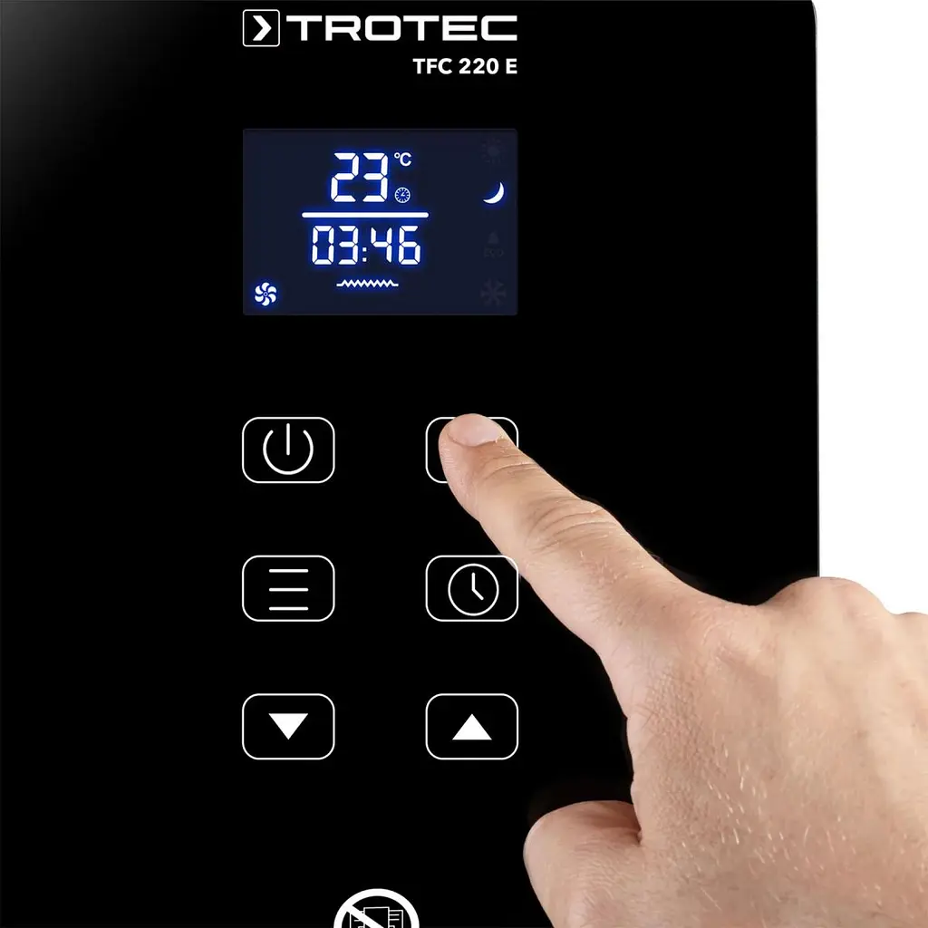 Тепловентилятор керамічний Trotec TFC 220 E 2200W Black (1410000690) - фото 6